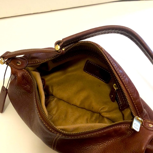 🔵LC LEATHER DARK RUST SMALL SHOULDER BAG - Picture 7 of 9